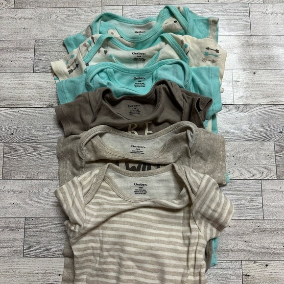 Gerber | Unisex Multipack One Piece Set of 6 | 3-6 Months - Picture 2 of 4